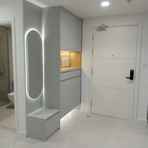 Cho thuê căn hộ chung cư 2 phòng ngủ (2PN, 2WC) Urban Green đầy đủ nội thất đẹp giá 16tr/ tháng