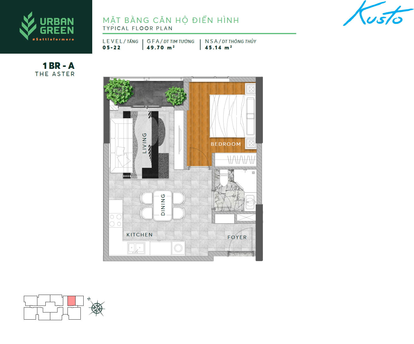 Bán căn hộ 1 phòng ngủ Block A Urban Green Thủ Đức giá 4.2 tỷ - Ảnh 3