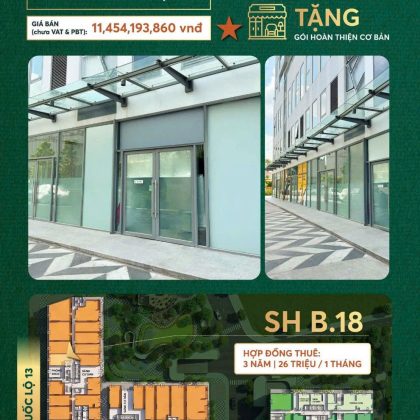 Bán Shophouse Urban Green Thủ Đức 172m2, có cam kết lợi nhuận